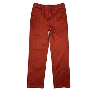 Chico's Jeans Women's Size 4  High Rise Straight Leg  Paprika